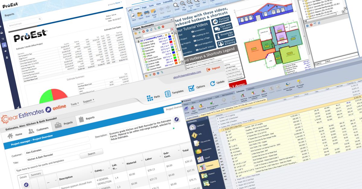 popular Estimate software for contractors