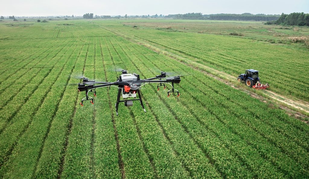 dji, drone, plant protection drone. Agricultural drone Surveying 