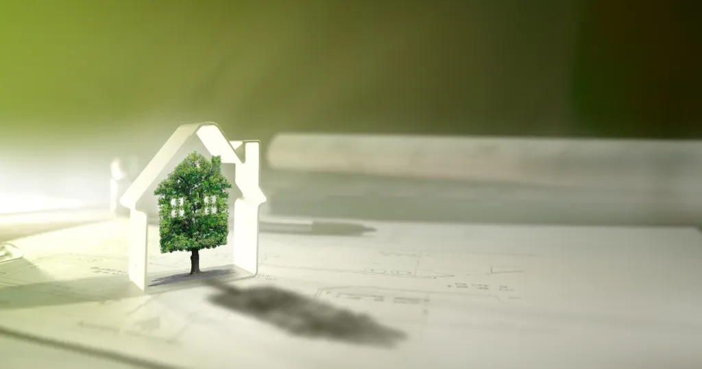 Dark Green House Design