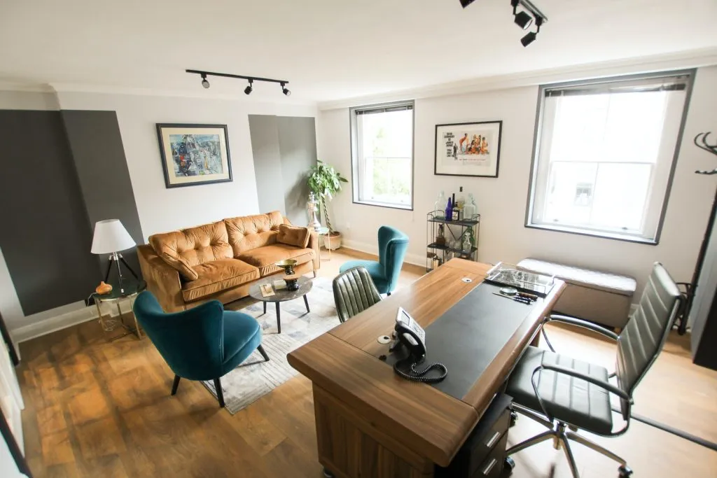 brown wooden table with chairs, Construction Of Commercial Fit Outs