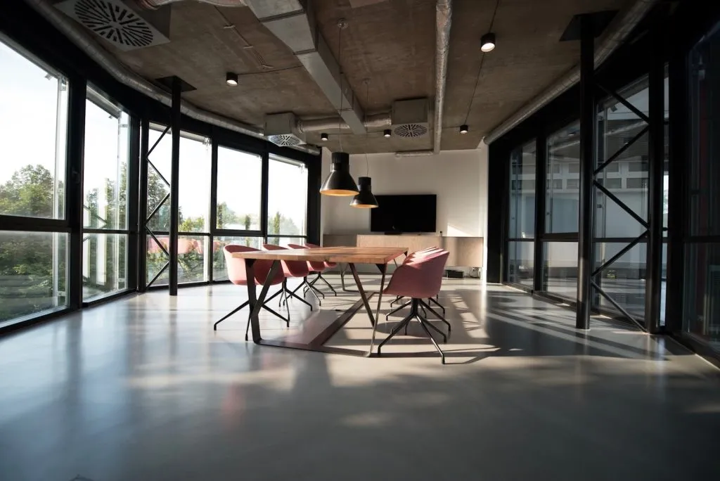 Commercial Fit Outs For Business, photo of dining table and chairs inside room