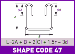 Reinforcement BS Shape Code 47