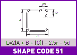 Rebar BS Shape Code 48