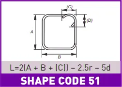 Rebar BS Shape Code 48