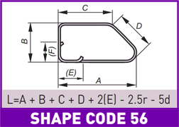 Rebar BS Shape Code 56